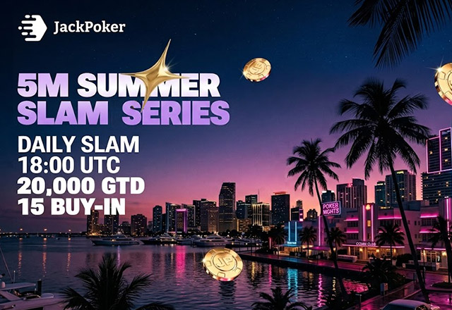 JackPoker запустил серию событий Summer Slam с призовым фондом $5,000,000