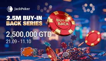 В JackPoker стартовала Buy-in Back Series с гарантией $2,500,000