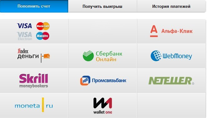 Пополнение счета в ПокерДом