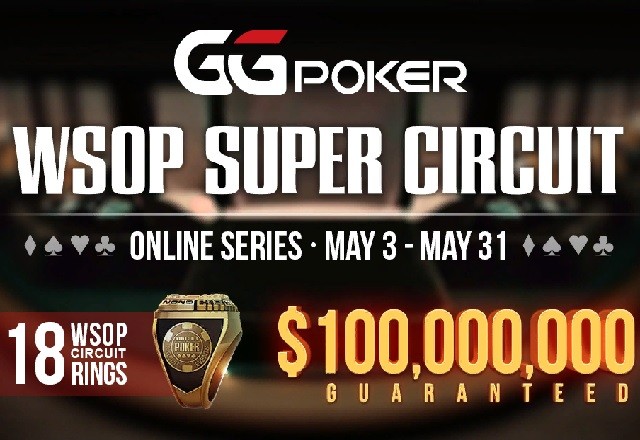 GGPokerok запускает в мае Super Circuit Online Series с бюджетом 100 000 000$